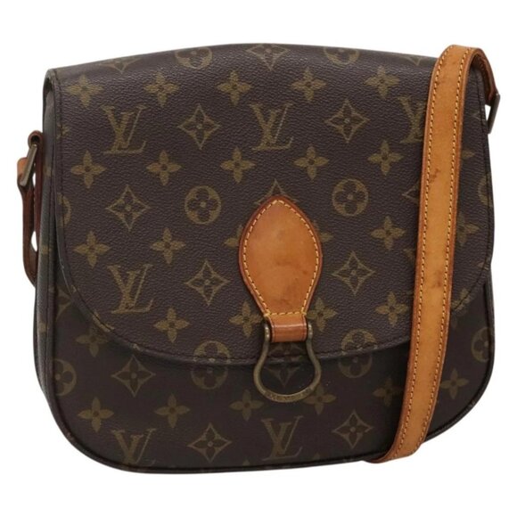 LOUIS VUITTON Monogram Saint Cloud GM Shoulder Bag M51242 LV Auth 139315 - Picture 1 of 16